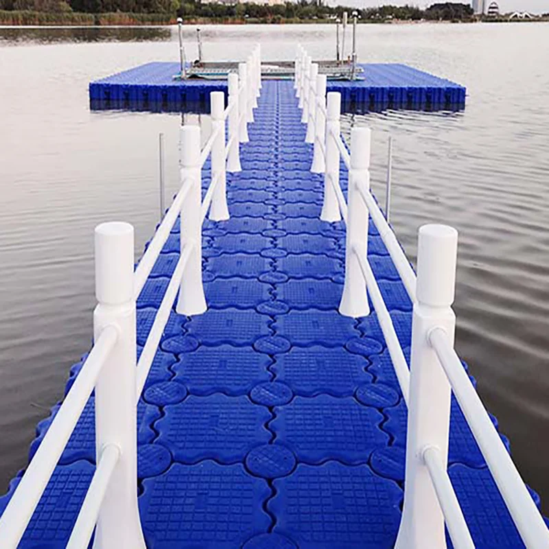 Wholesale Price Plastic hdpe Floating Bridge Modular Floating Dock Cubes Pontoon