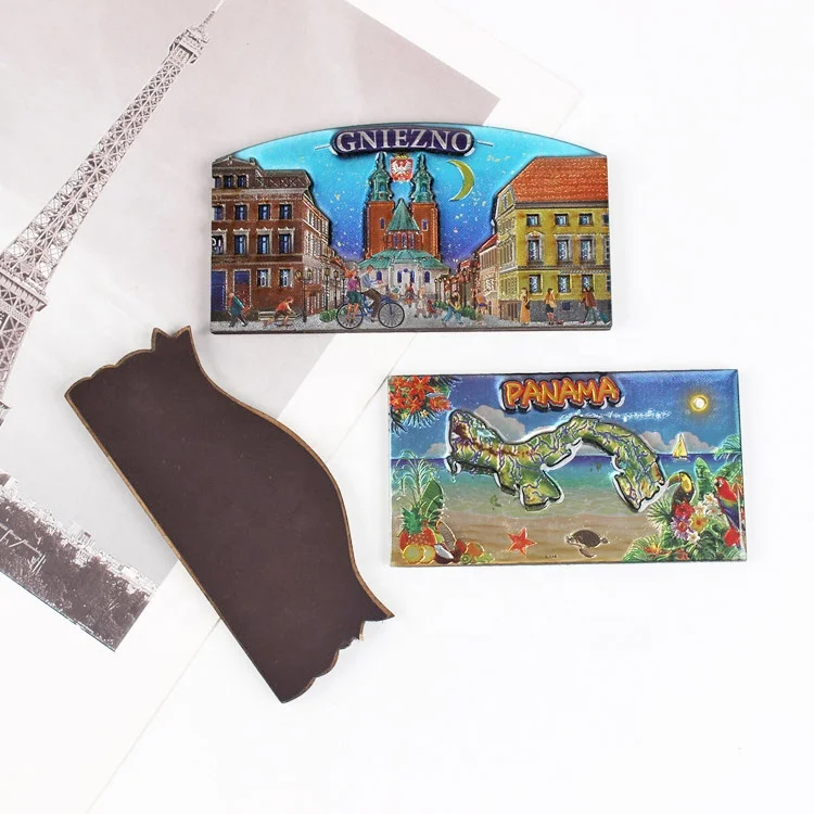 Metal Foil Fridge Magnet Price Customised Travel Promotional Souvenir Magnets for Fridge