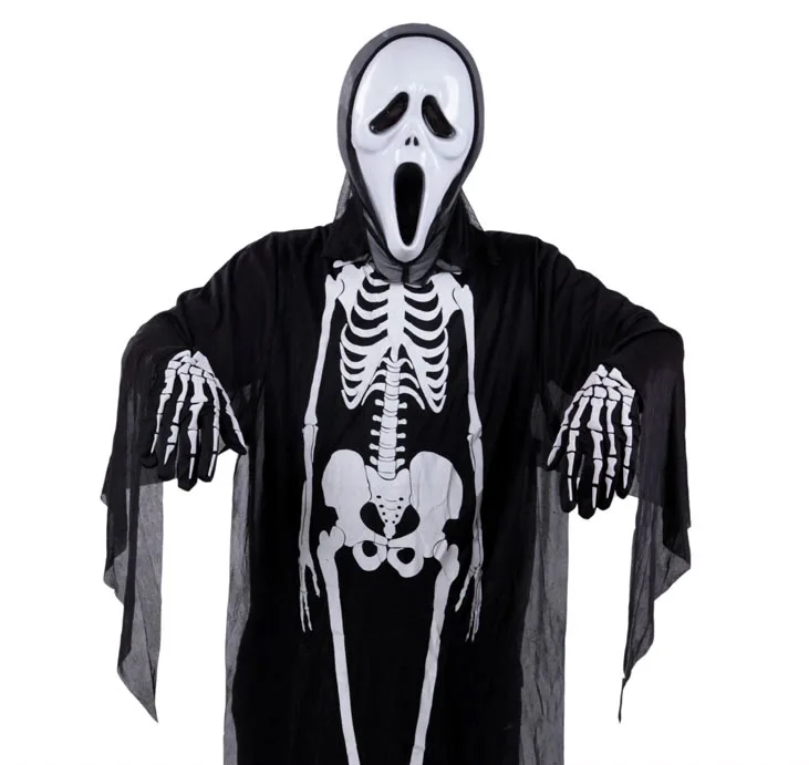 Wholesale Adult Children Skeleton Ghost Costume Festive Masquerade Halloween Cosplay Party Accessories Mask Clothes