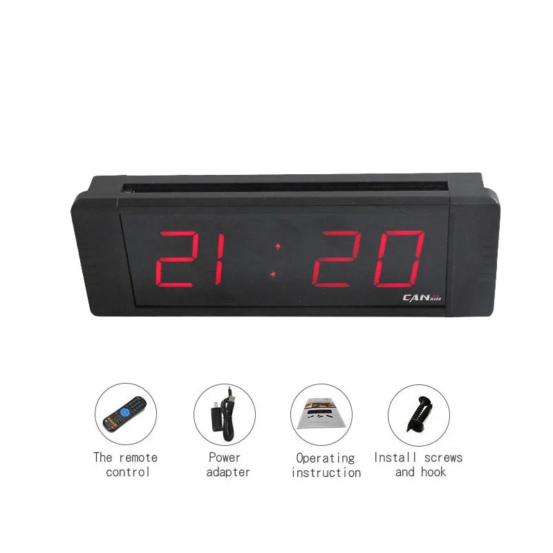 [GANXIN]4 Digit Programmable Remote Control Led Desktop Clock with Gps Sound & Temp