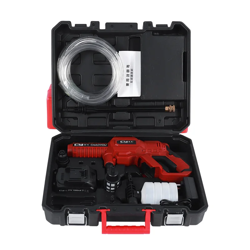 wireless car washer pressure washing gun cordless washer gun foam bottle lithium battery self wash car wash machine