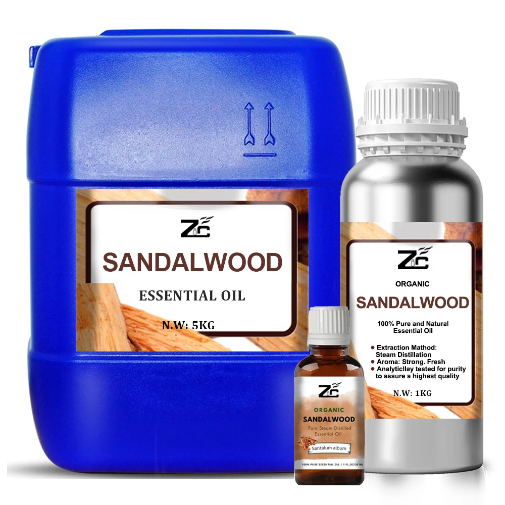 High Quality Sandalwood essential Oil 100% Pure bulk Sandalwood fragrance oil for Perfume Candle Soap Making