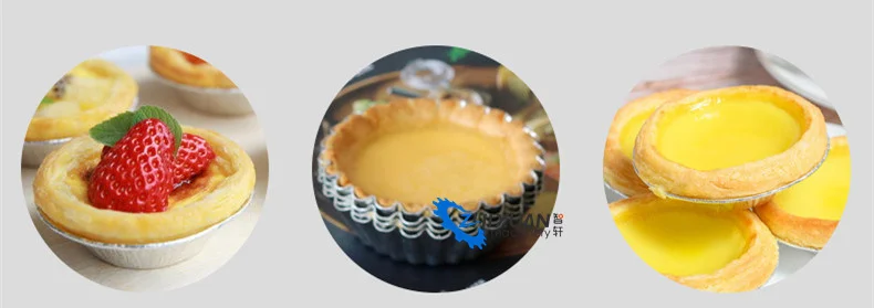 High Efficiency Flaky Creamy Portuguese Custard Egg Tart Egg Tart Shell Machine Electric Egg Tart Forming Machine for Sale