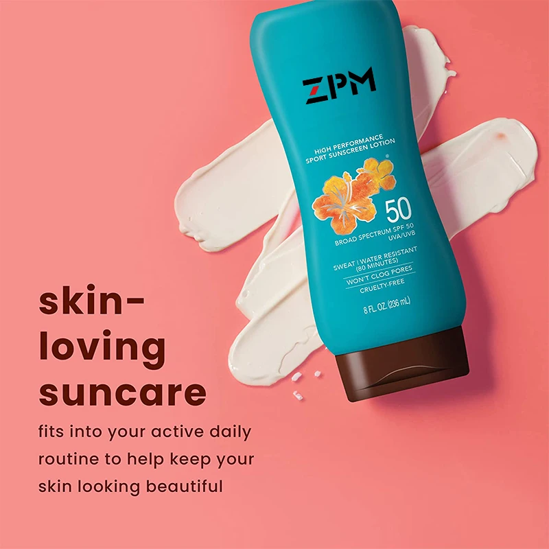 Active Lotion SPF 50 Sunblock Broad Spectrum Sunscreen Oxybenzone Free Sunscreen Water Resistant Sunscreen & Tanning