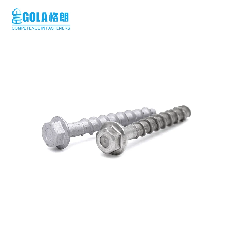 
Hexagon Flange Head Undercut Self Tapping Concrete screw Anchor Screw 