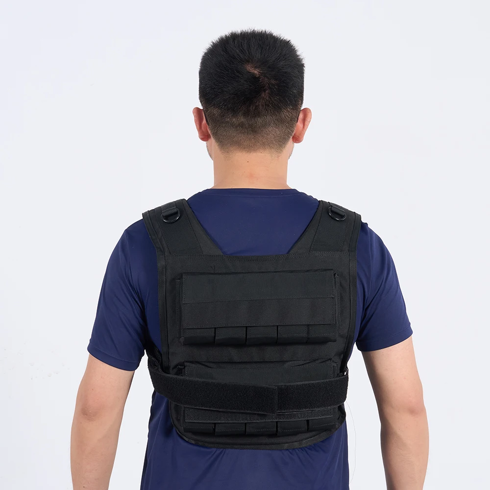 Custom Logo 10 KG Gym Power Weighted Vest Adjustable Iron Sand Leather/Oxford/Nylon Material for Fitness Training