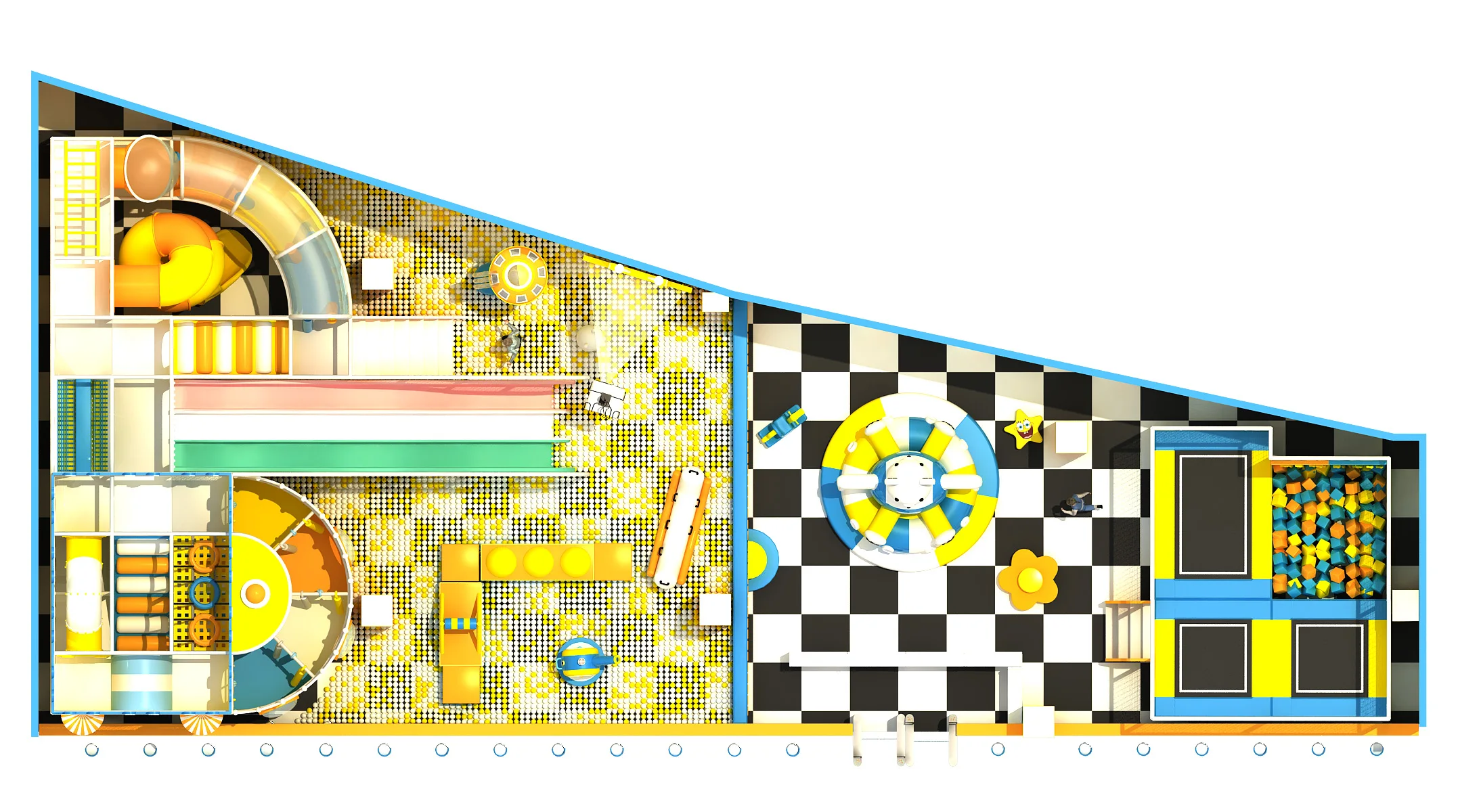 Indoor Playground Equipment Manufacturer Children Interactive Game Ball Pit Soft Play Center Modern Amusement Park Carousel