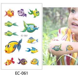 Красивые наклейки на руку для детей, временная Водонепроницаемая Татуировка EC-061 ~ EC-100