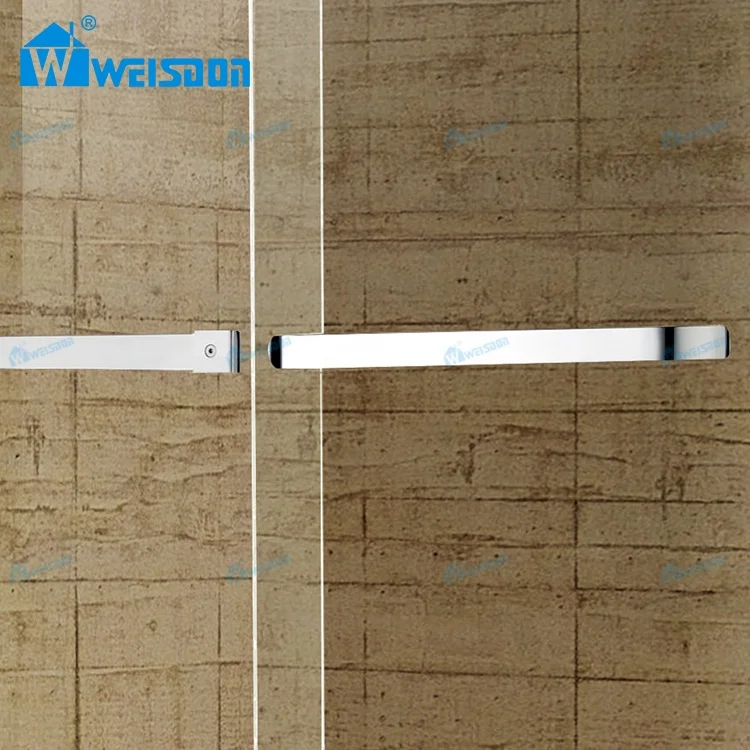 Factory Direct Stainless Steel Framed Corner Double Sliding Tempered Glass Bathroom Shower Door