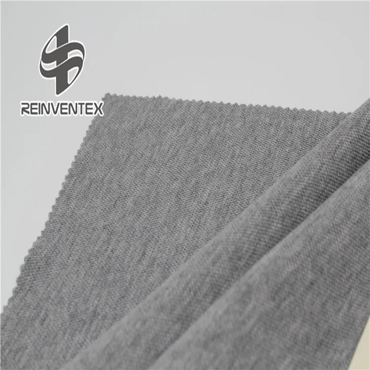 
9304 Wholesale fastly delivery stock cotton polyester heather gray pique fabric for suits 