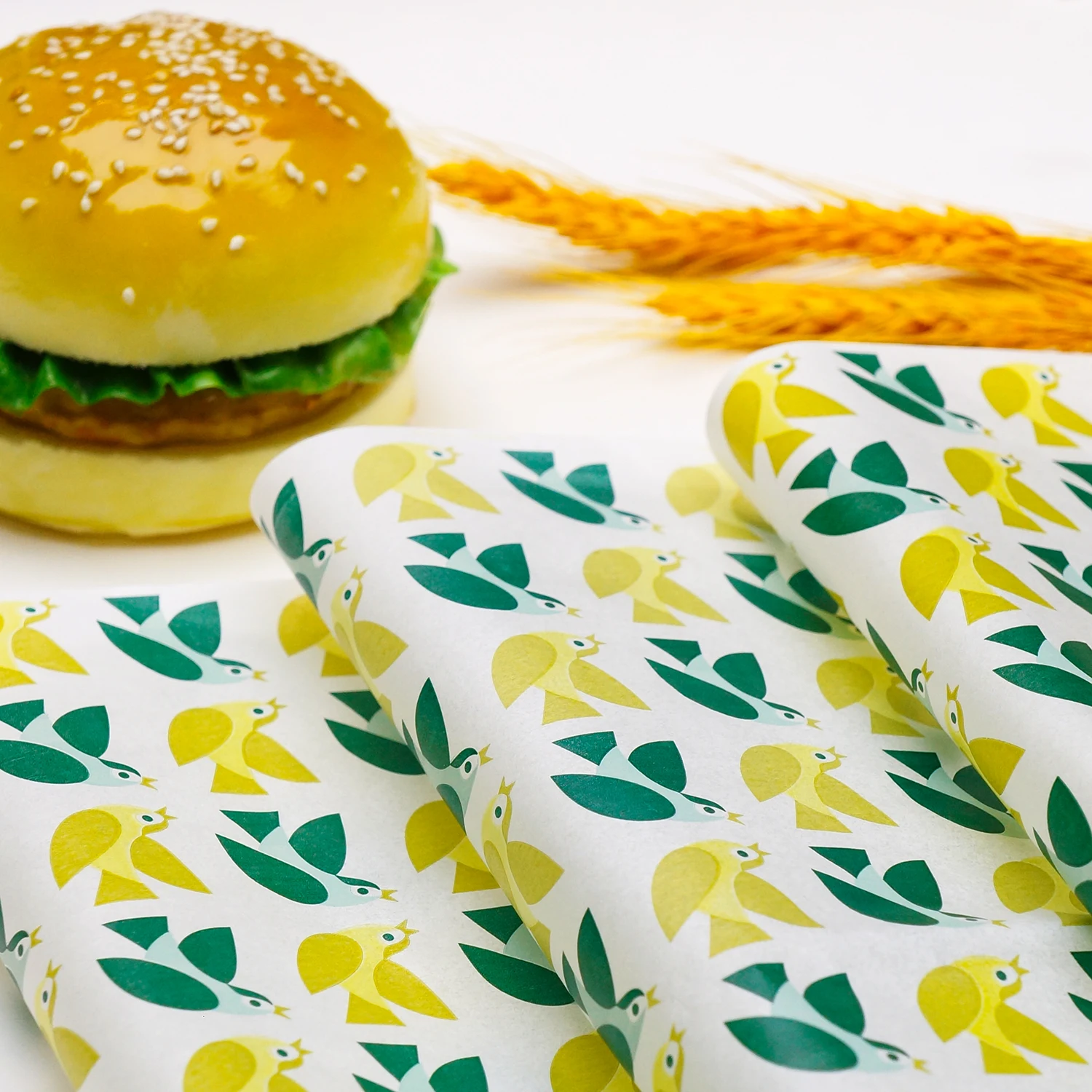 High Quality Food Grade Greaseproof Paper Raw Material,Burger Wrapping Paper In Roll