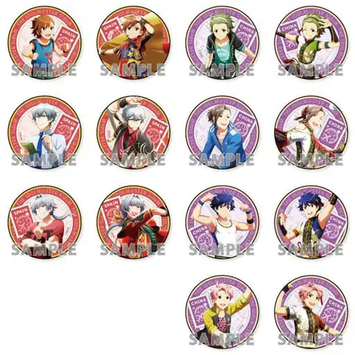 Japanese made useful collaborating metal clothing pin button badge