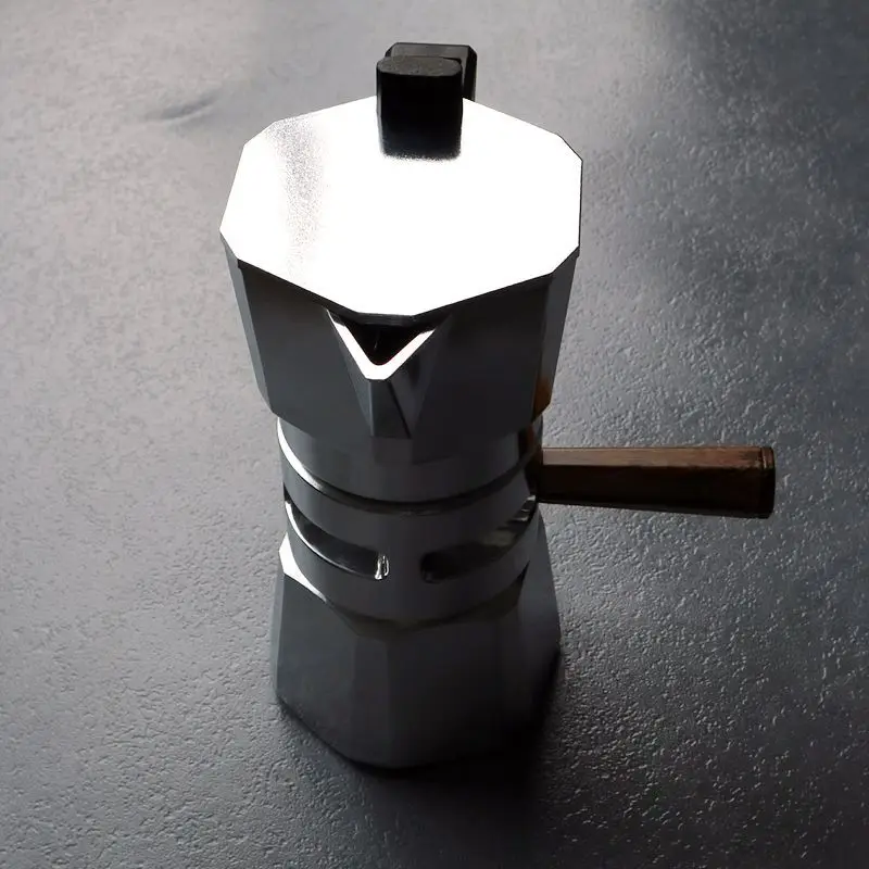 Moka Pot Espresso Maker Moka Pot Espresso Maker Aluminum Wooden Handle Moka Pot Espresso Machine