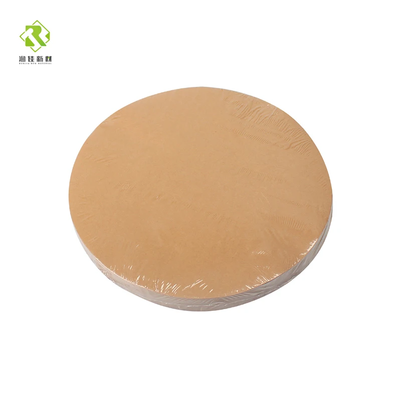 double side silicon coated disposable round tray brown white round parchment paper baking sheets