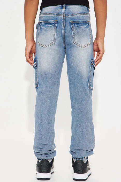 Custom 2024 Mini Trouser Cargo Jogger Light Wash Fashion Nova Kids Pants Jeans Fashion Nova