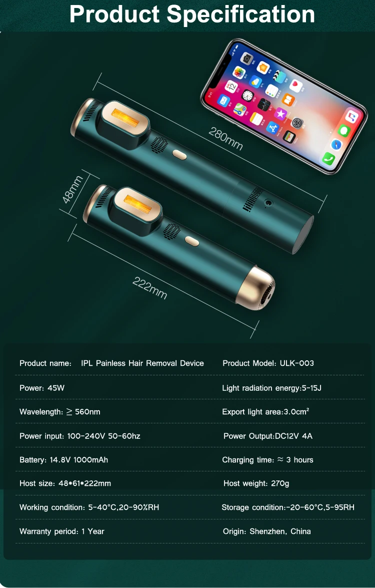 Laser Hair Removal For Women Men 300000 Flashes Painless Ipl Laser Hair Removal Appliance With Cooling Function For Full Body