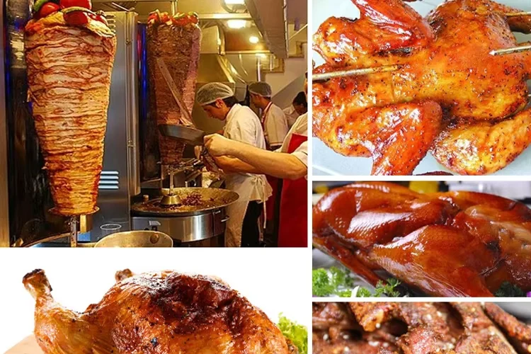 Shawarma Machine Snack Kebab for Sale Metal Gaucho Grills Panel and BBQ Stand Design House India Grill