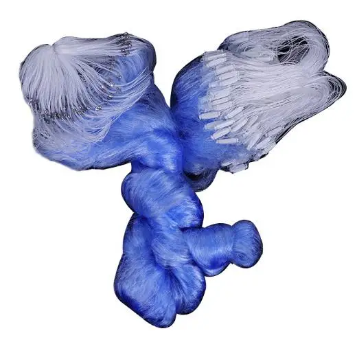 Popular blue gill net 3 layer 1.2m depth 50m 100m length fishing gill nets