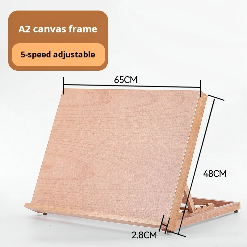 Polished 5-Position Beech Wood Drafting Table Easel for Drawing Sketching Wood Crafts Wooden Boxes & Wall Signs