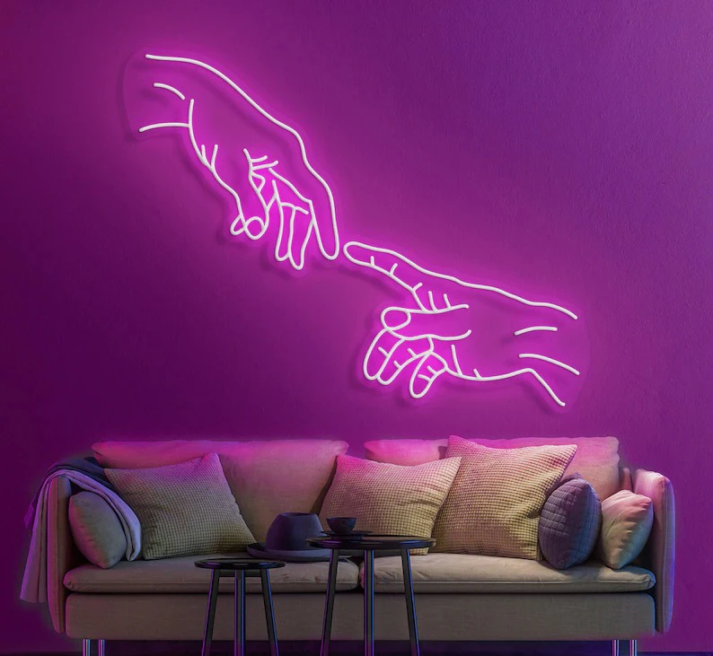 Wall Decor For Bedroom Led Signs Shoe Room Lights  Logo Pink Light Fashion Large Man Cave Decorcave Teen On Relax Neon Sign