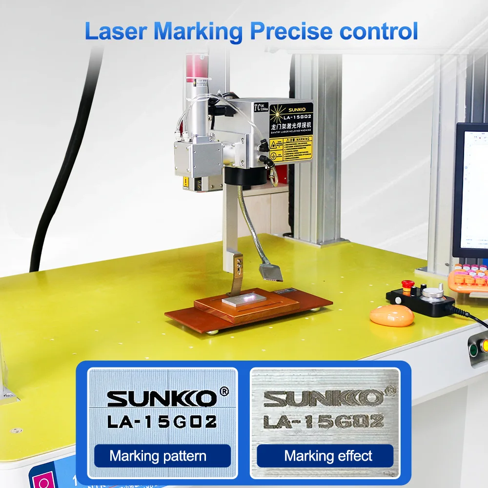 Gantry Laser Welding Machine for Prismatic Lithium Battery Pack Aluminum Nickel Busbar Automatic laser spot welder