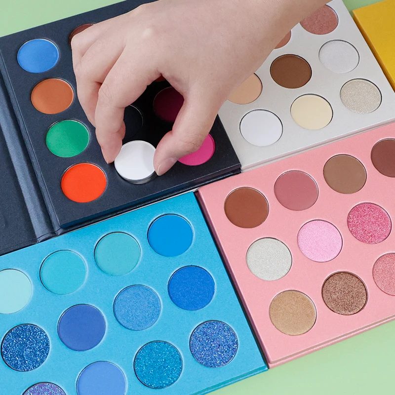 Make Your Own Brand Pigment Eye Shadow Palette Empty Eyeshadow Palette Package Low MOQ