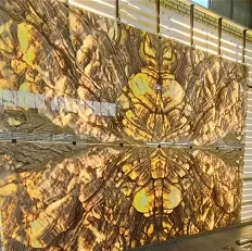 Luxurious Translucent Background onyx marble slabs Book Match onyx slab wholesale cheap price