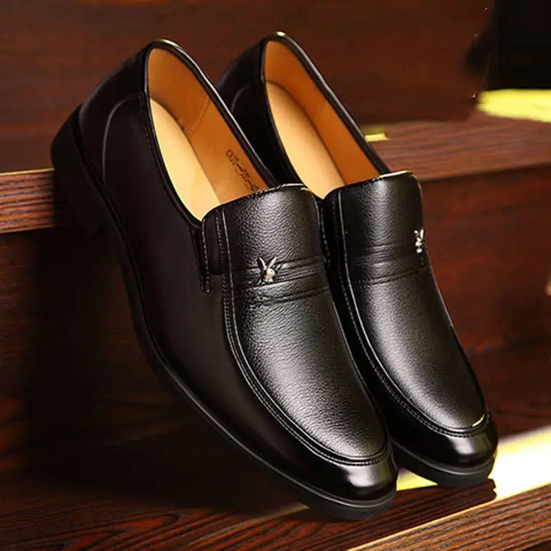 
Two Layer Cowhide Pu Lining Shoes Men Formal Leather Men Leather Shoes 