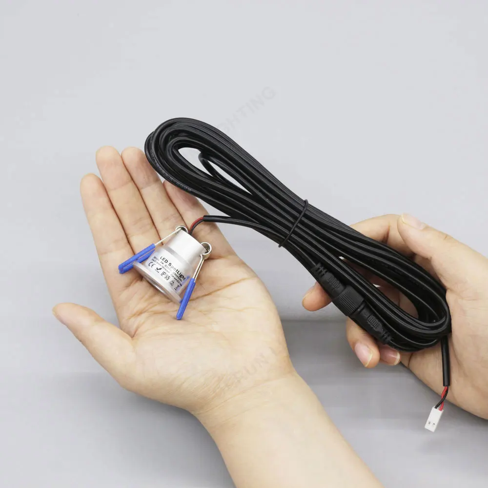 12x Veranda spot of 3W non dimmable LED mini spots set