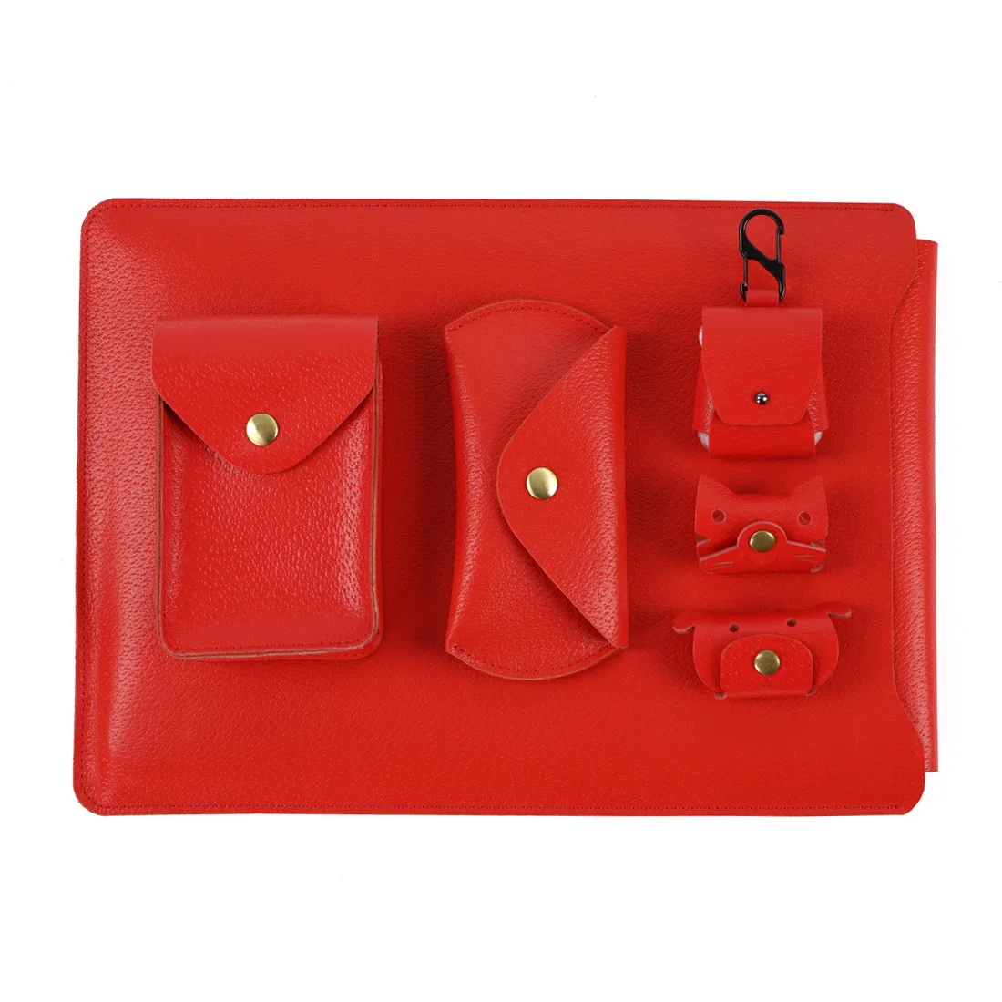 Custom handmade Genuine Leather  Laptop Case Laptop Bag Laptop Sleeve Computer Notebook Case for Christmas gift