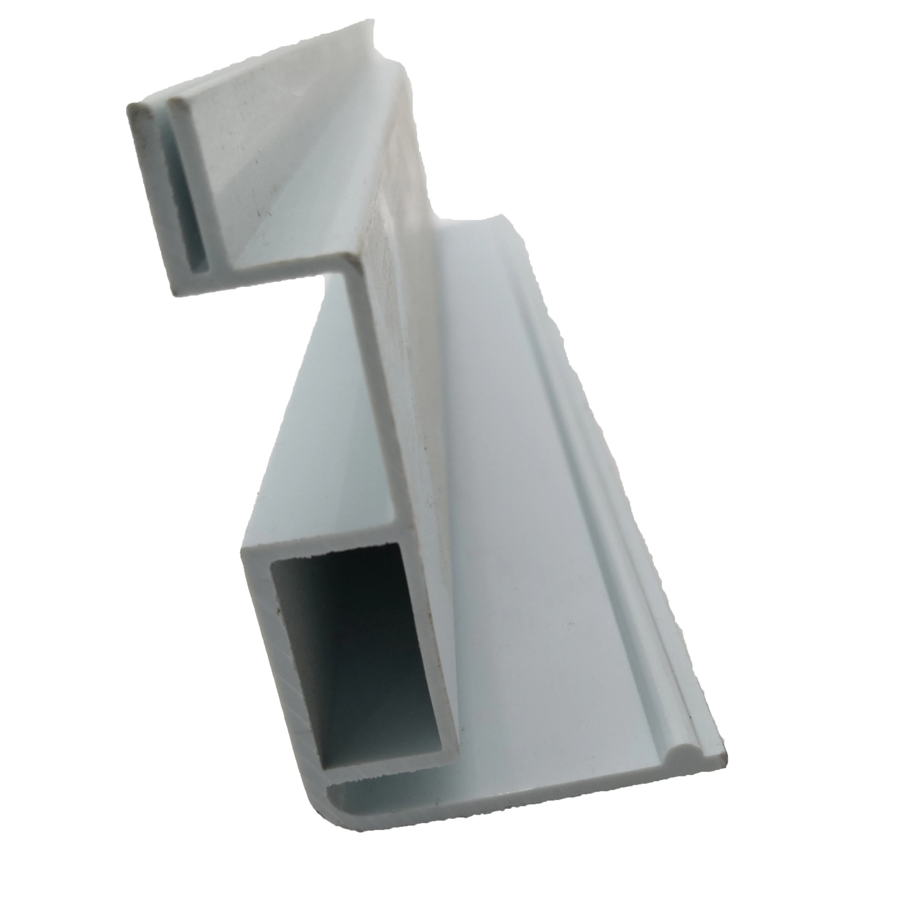 Custom Plastic PVC Extrusion profile U-shape Plastic frame Glossy surface black custom extruded hard pvc profiles