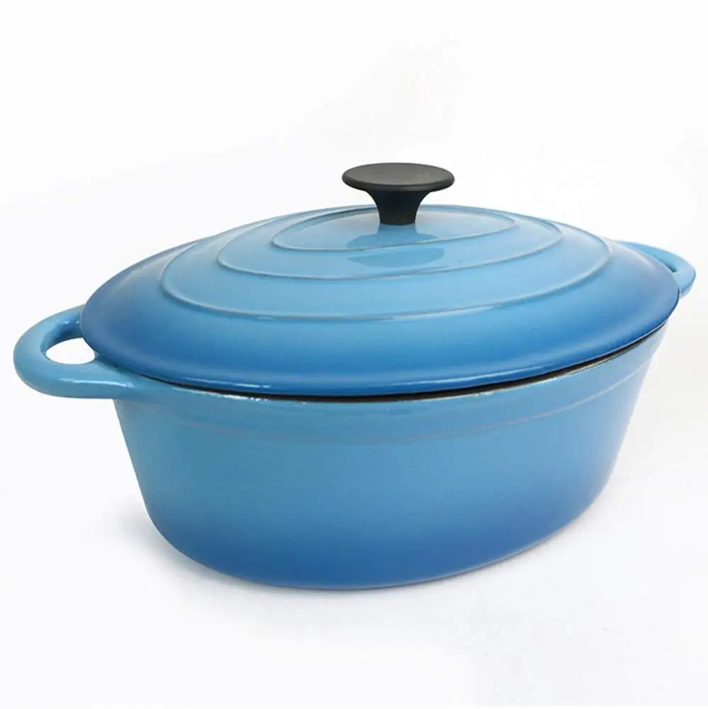 Cast iron enamel cookware dutch oven / oval casserole