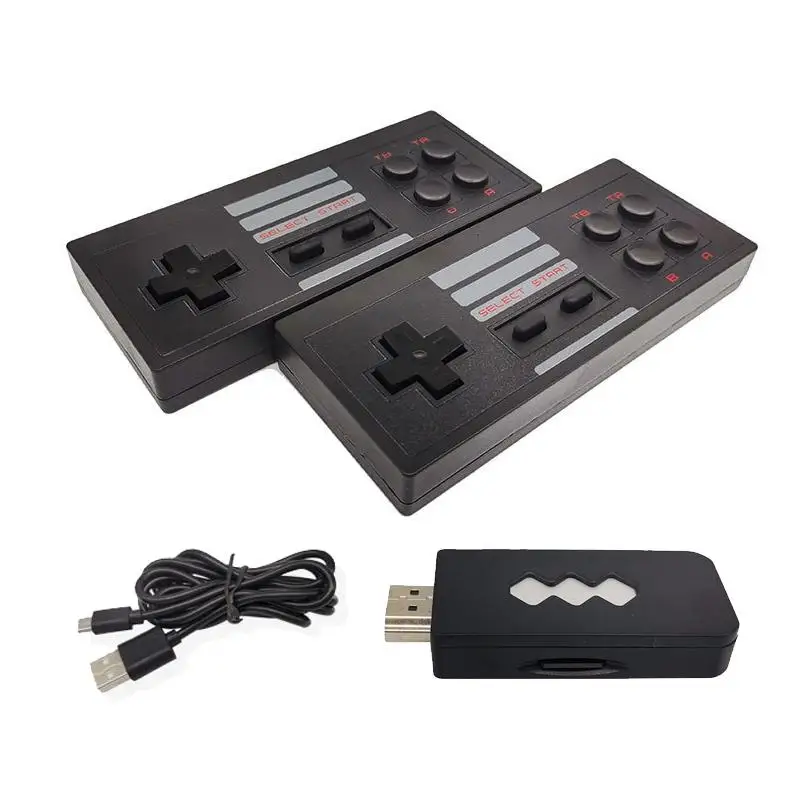 2.4G Wireless Game Joystick Video Player Portable Handheld Consoles AV OUT 620 Classic Retro Games for Kids