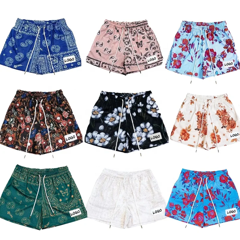 Мужские сетчатые шорты с логотипом