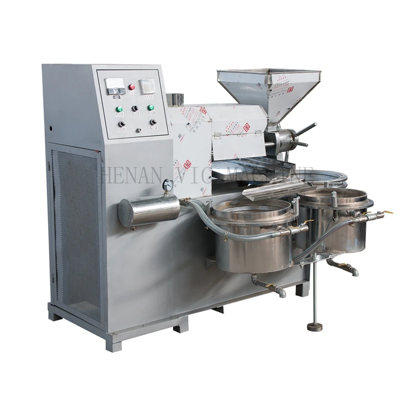 500kg/h Rods type rice bran soybean sunflower cotton seeds oil pressers auto 6YL-160T combined oil press machine