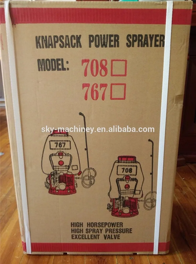 Skyagri 4 stroke gx35 768 knapsack portable motor power sprayer pump 708 2 stroke 4 stroke pump brass aluminium pump