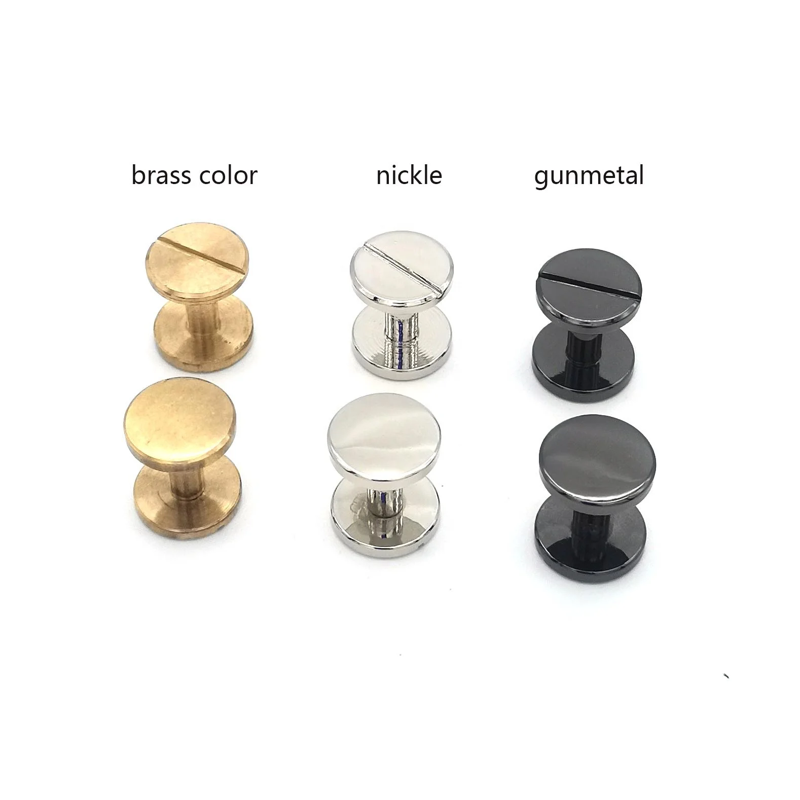 New Design Decorative Binding Head Brass Metal Rivets For Leather Bags