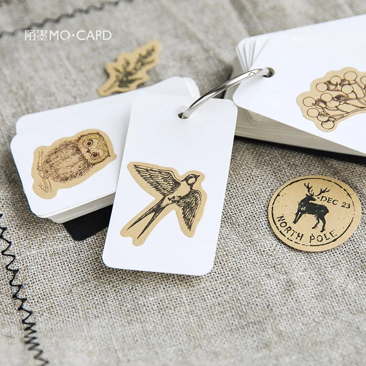 owl stickers various postage stamp label stickers