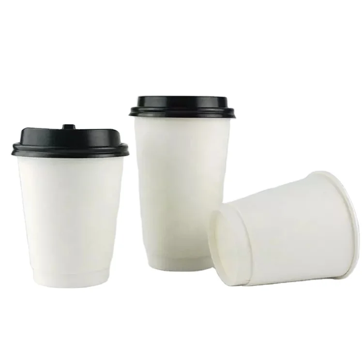 12oz double wall paper cup hot sale disposable customized