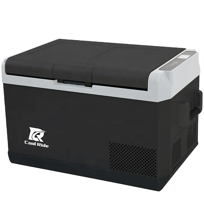 CoolRide 46L fast freezing solar Fridge Freezer DC 12V/24V AC 110V/240V Cooler Car Fridge for Car & Home Use