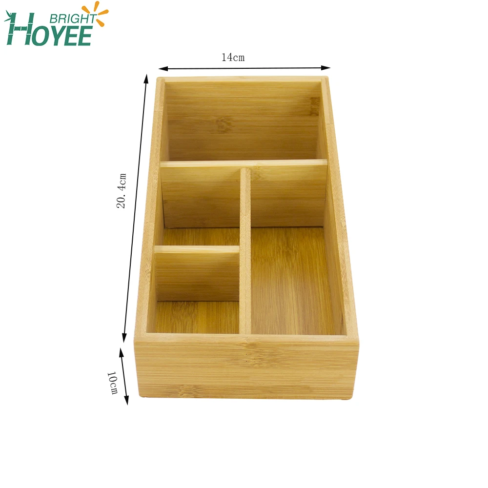 Многофункциональный Органайзер из органического бамбука, держатель для офисного стола