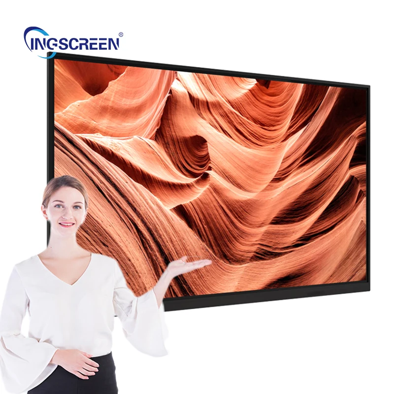 INGSCREEN 75inch 12series Smooth Writing Wireless screen sharing 4k 120hz Android14 touch whiteboard school interactive panel