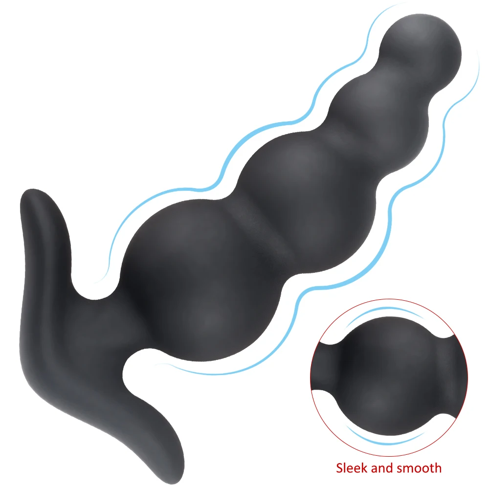S-HANDE Manufacturer Butt Plug Set Medical Grade Silicone Soft Anal Screw Butt Plug Sex Toys Anal Beads