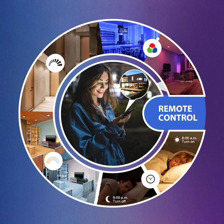 VACE Remote Lamp Google Control Lights Wlan App Interior Design Ceiling Led Smart Home Lights