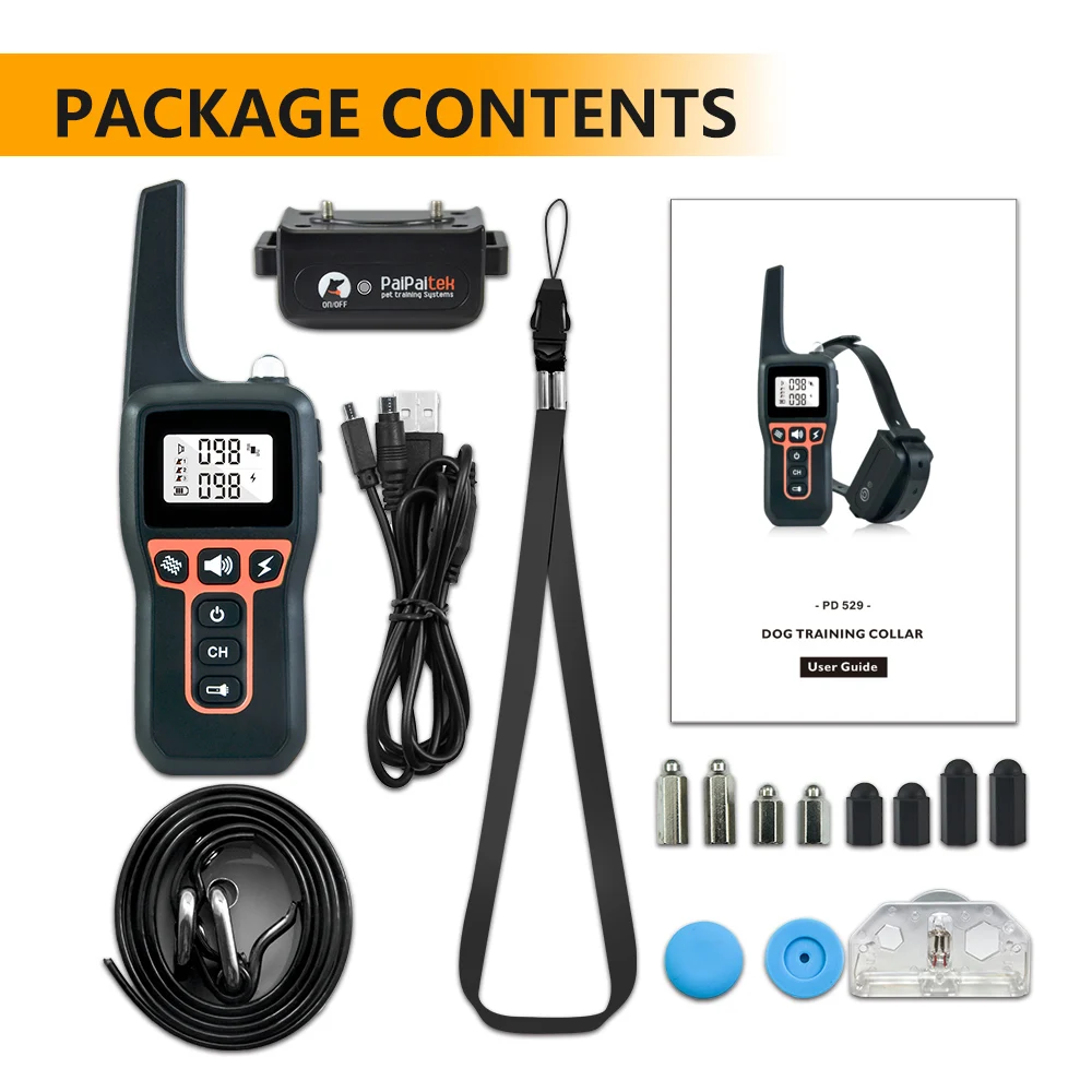 Dog Harness Electronic Shock Vibration Remote Waterproof Rechargeable Dog Training Collars Electric Pet Training E-collar