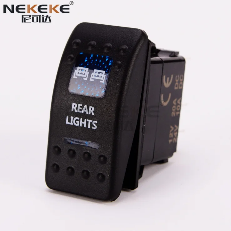 NEKEKE New style High Quality Led Light Bar rocker switch Output Circuit Laser On Off 12V switch