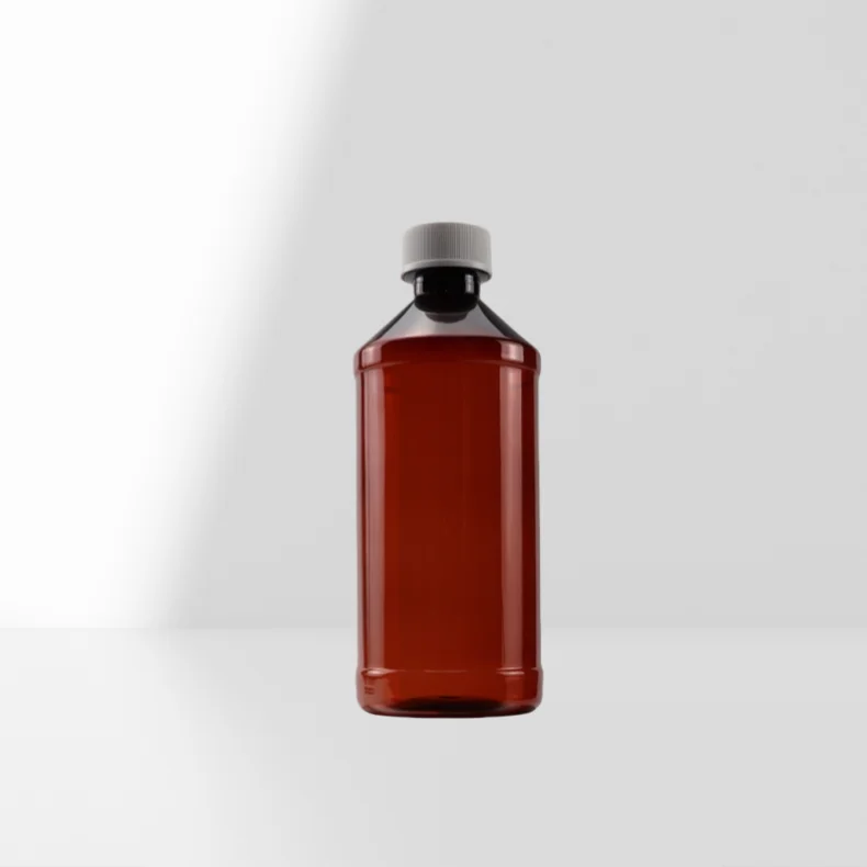 Bottle Of Syrup For Coughing 500ml Amber Empty PET Plastic Wockhardt Cough Syrup Bottle Labels 250ml 16oz