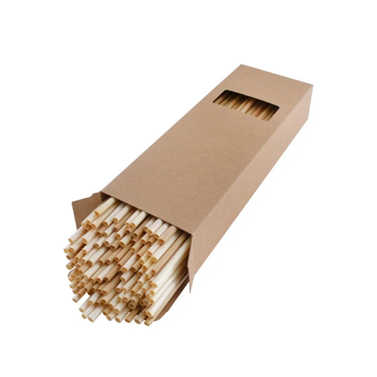 Wheat straws wrapped paper biodegradable straws wheat individual rice drinking straws