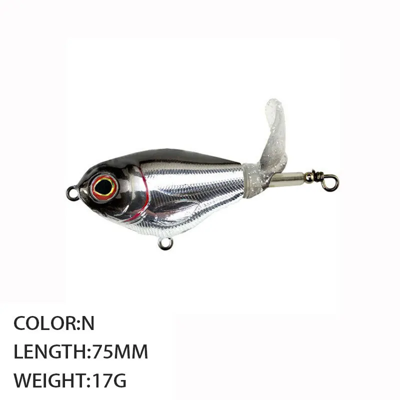 Wholesale flotation 75mm/17g Topwater Whopper Popper Fishing Lures Bait with best price