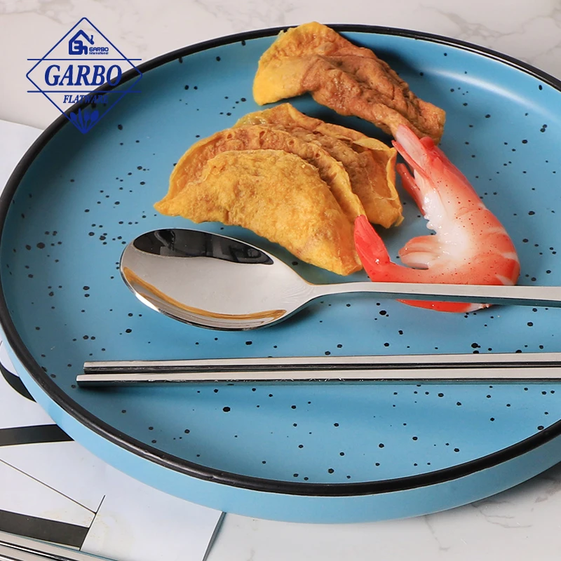 Daily Use Durable Food Grade 304ss Dining Spoon Mirror Polishing Round Shape Stainless Steel Dinner Spoon Set for restaurant